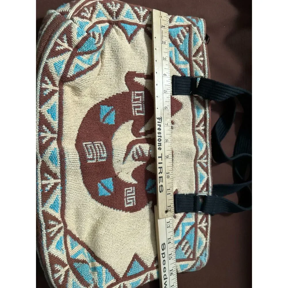 Southwestern Gecko Zipper Canvas Handbag Purse